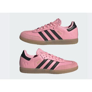 adidas Samba Indoor  Messi Light Pink Black (GS)  JR0424 Size 4.5Y Soccer